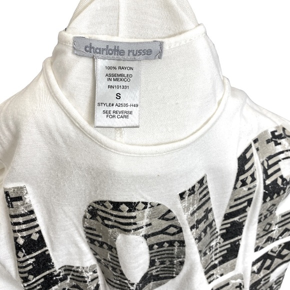 Charlotte Russe Love Life Tank Top Size Small Country Cowgirl Western Aztec - Picture 5 of 5
